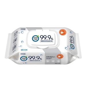 깨끗한나라 클린 손소독 티슈 소독 물티슈 60매 캡형 휴대용 캠핑 나들이 야외활동 60gsm