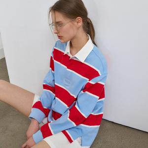 UNISEX 클래식 럭비 티셔츠 [BLUE] / SBE1U01008-WOMAN