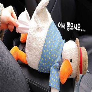 차량용 오리 인형 휴지 걸이 귀여운차량티슈케이스