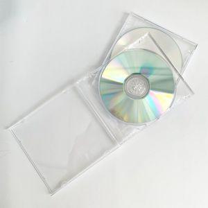 쥬얼 투명 CD 케이스 클리어 시디 씨디 경질 플라스틱 DVD 공 수납 보관