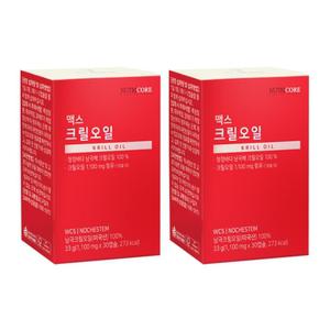 뉴트리코어 맥스 크릴오일 오일 청정 남극 인지질 붉은 빨간 새우 30캡슐 2박스 MJ