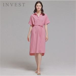 [인베스트] 내추럴 오픈 카라 롱 원피스_IN5M1OP3051