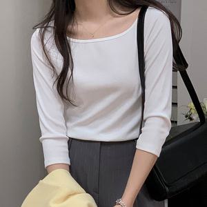 [코코블랑] 라타 7부 티셔츠