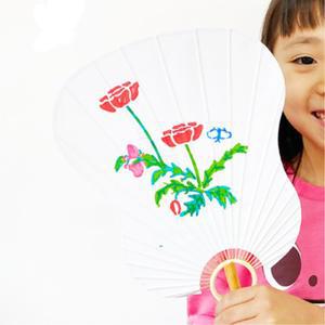 전통 민화 그림 스텐실 자유채색 여름 선녀부채 만들기 5p 특별한 명절선물 학습