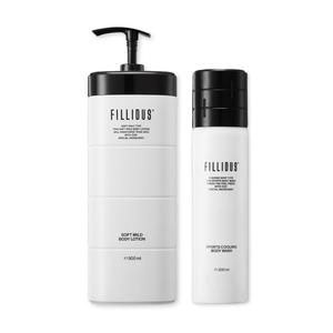 필리더스 남자 쿨링 바디워시 200ml 바디로션 500ml 세트