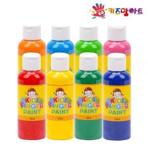 [MENMMOQR_52GP]미술놀이 핑거페인트 x 세트 120ml 8색