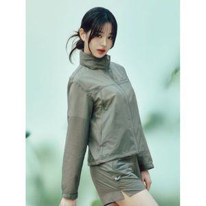매장정품 아이더 EIDER WIND DRY 윈드 드라이 여성 크롭 방풍 자켓_Greyish Khaki DWM25112K5 121845