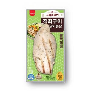 [삼립]직화구이 닭가슴살 블랙페퍼 그릭슈바인 x 10개