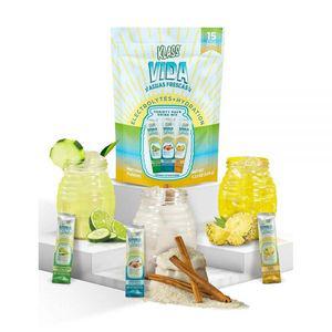KLASS VIDA 버라이어티 팩 하이드레이션 무설탕 파우더 패킷 | 전해질 Agua Fresca 음료 믹스 | 파인애플,