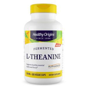 Healthy Origins L-Theanine (알파웨이브) 100mg, 180 식물성 캡