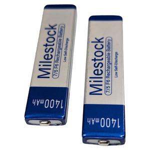 Milestock 파나소닉 소니 JVC Sharp Aiwa 휴대용 미니 디스크 CD 플레이어 호환되는 검스틱 배터리 2개 HHF