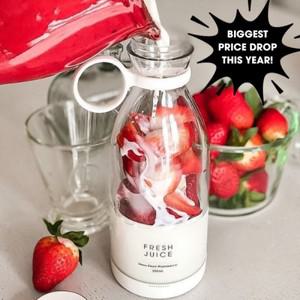 휴대용믹서기 미니 주스 블렌더 휴대용 전기 Juicer 병 6 블레이드 흔들어 오렌지 레몬 USB 충전 과일 믹서