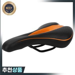 자전거 새들 부드러운 실리콘 쿠션 PU 가죽 충전 젤 편안한 사이클링 흡수