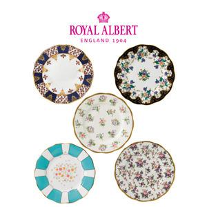 [롯데백화점]로얄알버트 100주년 리프레시 20cm 중접시 5P 세트(전기)