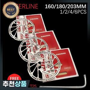 Sram AVID 자전거 브레이크 로터 센터라인 160mm 203 MTB Mountain Road 스쿠터 용 볼트가 유압 디스크