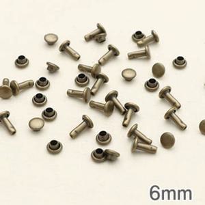 54-345 장식용 양면징 6×11mm_앤틱골드 HDS-H-422 _양면가시메,리벳