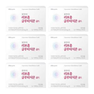 셀게이트 리포좀 글루타치온 골드 리포즘 가루 클루타치온 글로타치온 리포솜 분말 6박스 MJ