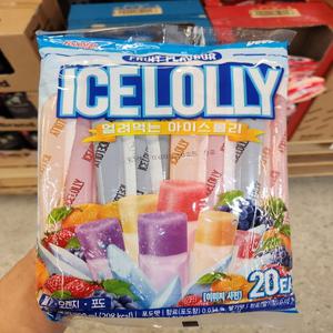 [호호재상점] 노브랜드 얼려먹는 아이스 롤리 과일맛 900ml(45ml x 20개) 안전포장