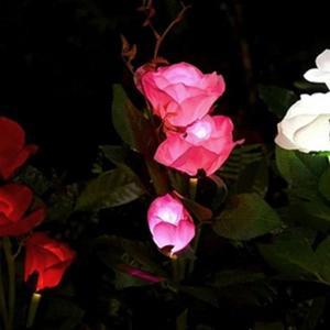 장미 LED유행 태양광 꽃정원등(핑크) 정원인테리어