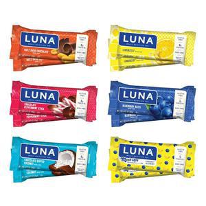 LUNA Bar - 버라이어티 팩 - 글루텐 프리 - GMO 프리 - 7-9g 단백질 - 유기농 귀리로 제작 - 저혈당 - 전체