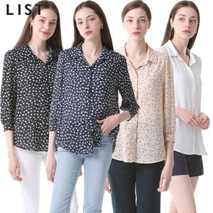 [리스트(LIST)] 러블리 플라워프린트 시폰셔츠 (택가격:108000원)
