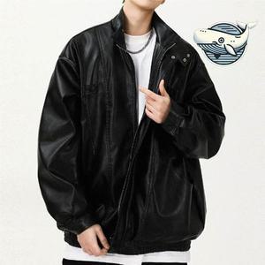 [라일리] Rly 남자 캐주얼 흑색 아우터 투버튼 밴딩 라이더