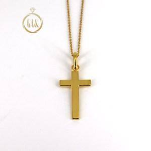 [가앤] 24k순금 유광 십자가 목걸이 메달 펜던트 7.5g