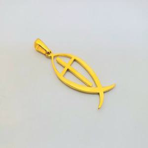 [가앤] 24k순금 십자가 물고기 목걸이 메달 펜던트 7.50g