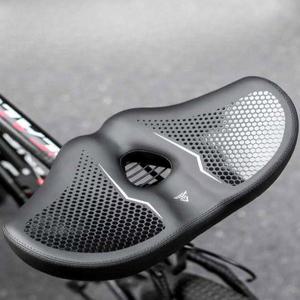 안장 쿠션 무 MTB 충격 푹 의자 사이클링 커버 자전거 흡수 자전거쿠션 섬유
