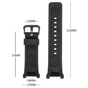PRG-240 PRG-40 PAG-40 블랙 송진 고무 특수 인터페이스 스트랩 TPU 시계 밴드 액세서리 나사 도구 포함
