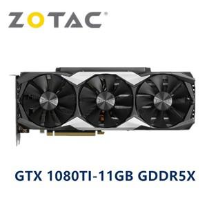 ZOTAC GTX 1080 Ti 11GB GPU 그래픽 카드 GeForce GTX1080 비디오 NVIDIA 컴퓨터 게임 데스크탑 PC DVI
