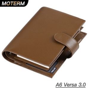 Moterm A6 Versa 3.0 반지 플래너, mm 포함, 페블 스타일 오거나이저, 호환 가죽, 일기 지갑, 저널 메모장