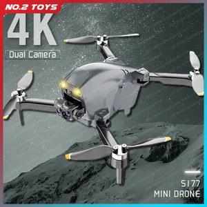 리모컨 미니 소형 4Ghz 장애물 드론 헬리콥터 카메라 RC S177 4K 포지셔닝 광학 HD 회피 듀얼