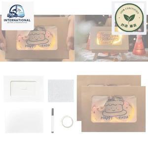 편지지 감성 생일 기념일 Handmades DIY 불타는 인사말 카드 수공예품 봉투 크리스마스 종이 포장 필기