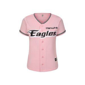 W 한화 이글스 2024 유니폼 슬림 핏 핑크 논 마킹 버전 W Hanwha Eagles 2024 Uniform Slim Fit Pink Non M