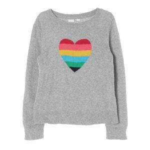 GAP 갭키즈 하트 스트라이프 코튼블랜드 니트 KIDS_120
