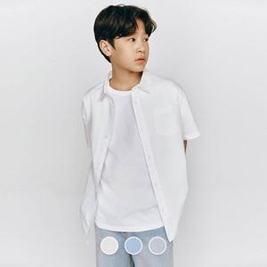 [지오다노주니어] 03045511 옥스포드 반팔 셔츠