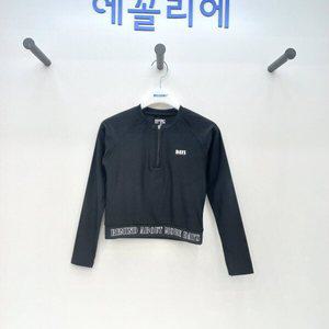 [에꼴리에]반집업 크롭 래쉬가드티(23B0461_BK)