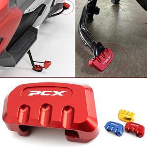 혼다 PCX150 125 PCX 150 오토바이 센터 스탠드 플레이트 패드 확장 중간 CNC 알루미늄 풋 킥 확대기