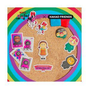 매장정품 KAKAO FRIENDS 넷플릭스 오징어게임X카카오 프렌즈 스티커팩_라이언춘식이