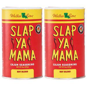 Slap Ya Mama 루이지애나산 케이준 시즈닝, 핫 블렌드, MSG 코셔 없음, 2팩