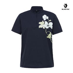 [롯데백화점]블랙야크 25SS 여성용 여름 기능성반팔티 여성플라워그래픽집업반팔티 1BYZTMU512 (BON)