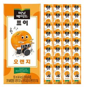 미닛메이드 조이 오렌지 팩음료 195ml 32팩 과일음료수