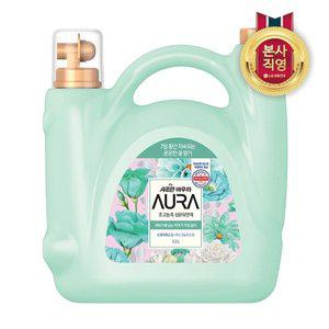 [엘지생활건강]샤프란 아우라 5.5L 대용량 섬유유연제 스모키머스크