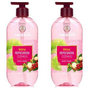 오가니스트 마카다미아 크랜베리 바디워시 500g 480ml 2개