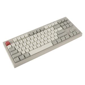 지클릭커 OFFICEPRO WK50 사일런스 M RGB 무소음 방수 무선 블루투스 87 Retro Cappuccino 키보드