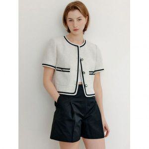 [룩캐스트]루시 콤비 트위드 자켓화이트 / LUCY COMBI TWEED JACKETWHITE 577690