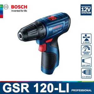 무선타카 Bosch GSR 120-LI 무선 드릴 12V 전기 가정용 드라이버 전동 공구베어 메탈