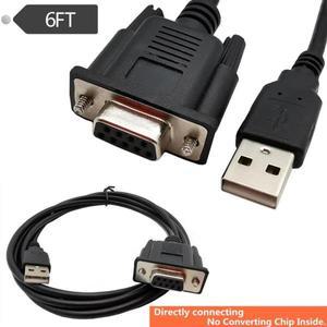 6FT RS232 DB9 암-USB 2.0 PLC 직렬 케이블, 프로그래밍 가능 논리 컨트롤러 1.8M에만 사용