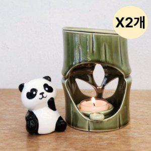 디스이즈 팬더 아로마 램프 오일 버너 판다 선물 X2개